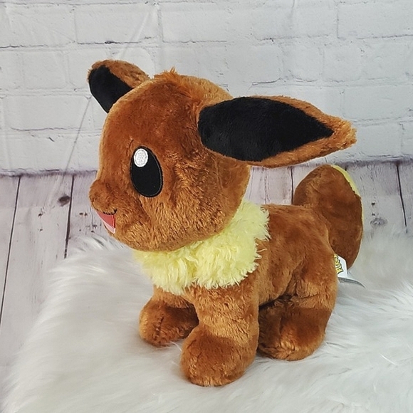 2017 Pokémon Build-a-Bear Eevee Large Plush Stuffed Animal Toy 19" Collectible - Picture 14 of 17
